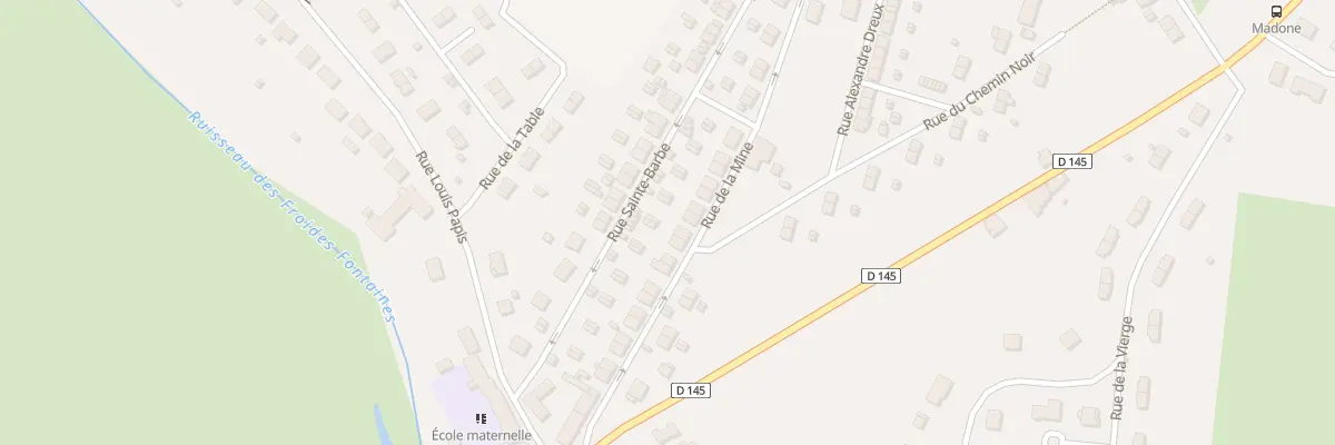 Plan du 25 Rue de la Mine à Tucquegnieux