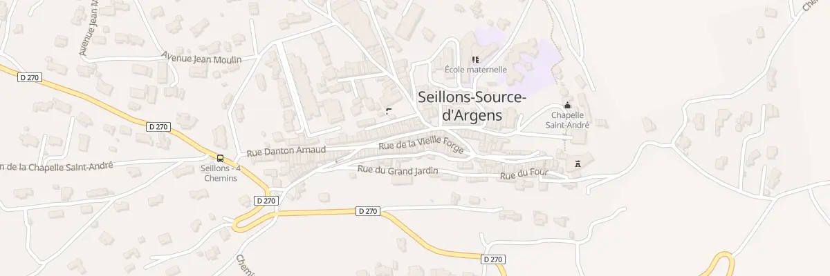 Plan du 5248 Rue de la Vieille Forge à Seillons-Source-d’Argens
