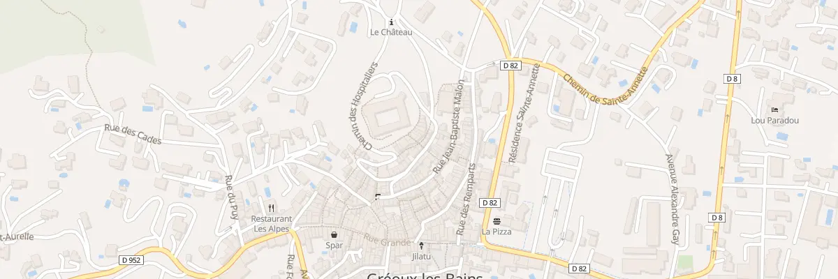 Plan du 7364 Rue Arnaud de Trian à Gréoux-les-Bains