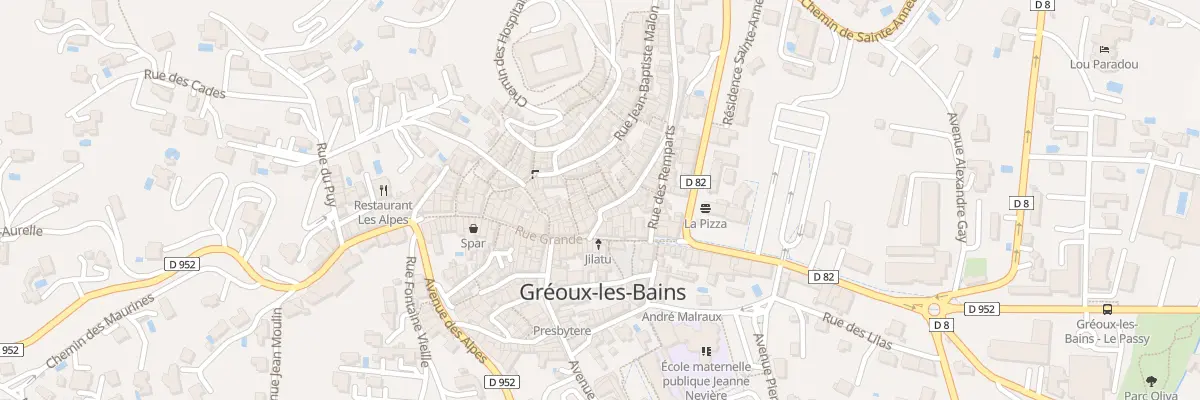 Plan du 7 Rue de la Plateforme à Gréoux-les-Bains