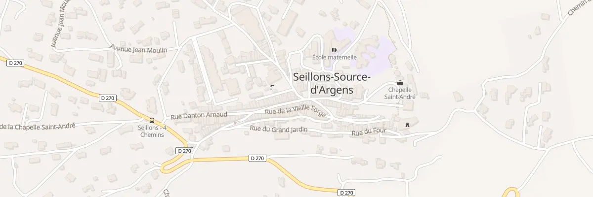 Plan du 5242 Rue Danton ARNAUD à Seillons-Source-d’Argens