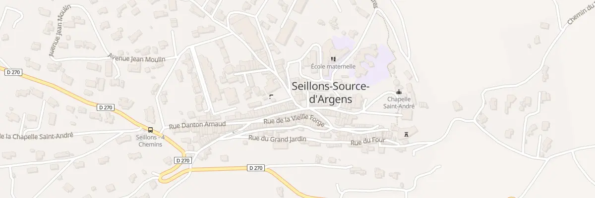 Plan du 51 Rue du château à Seillons-Source-d’Argens