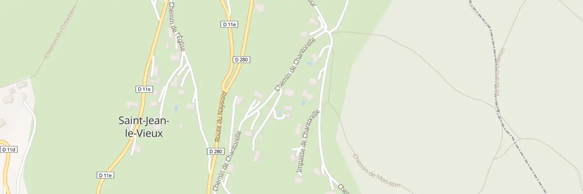 Plan du 260 Che de Chantorelle à Saint-Jean-le-Vieux