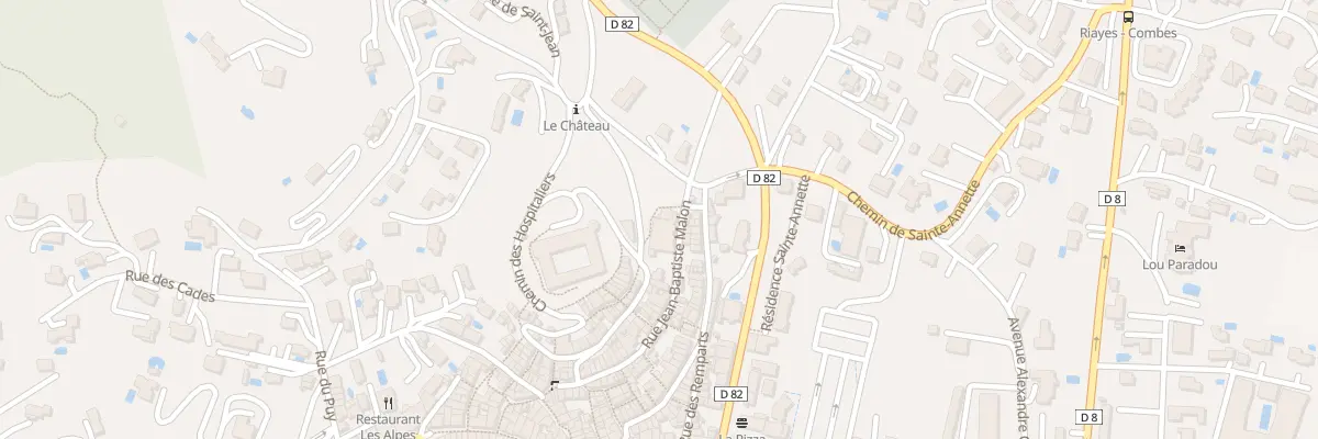 Plan du 7156 Rue de la Vière à Gréoux-les-Bains