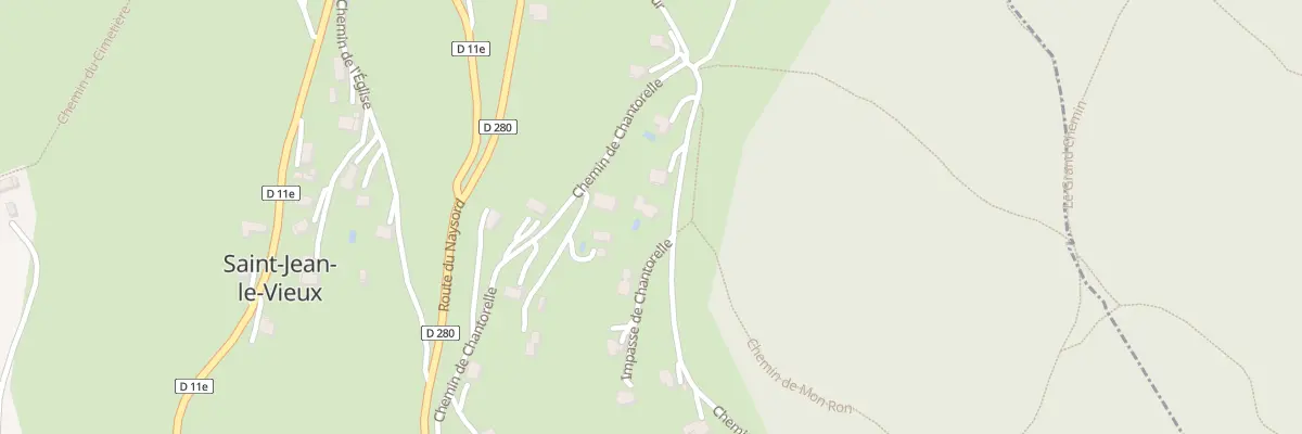 Plan du 540 Che de Chantorelle à Saint-Jean-le-Vieux