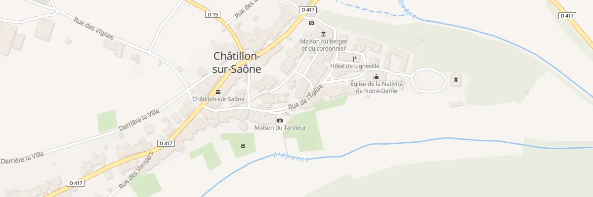 Plan du 11 Rue de l’Eglise à Châtillon-sur-Saône