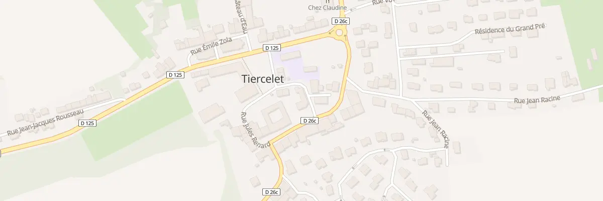 Plan du Vlg à Tiercelet