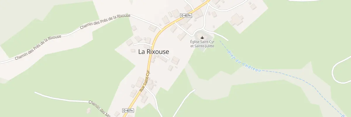 Plan du 12 Rue Bief du Château à La Rixouse