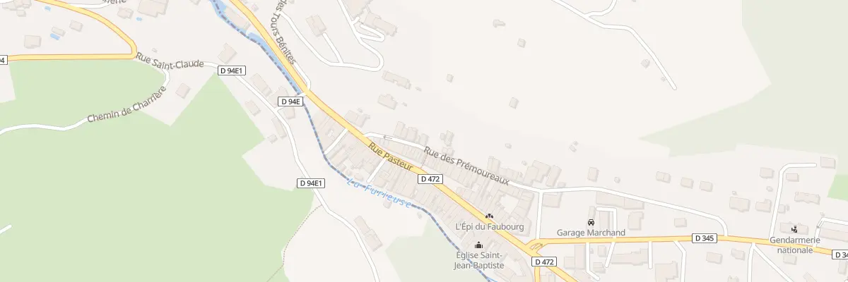 Plan du 7 Rue des Premoureaux à Salins-les-Bains