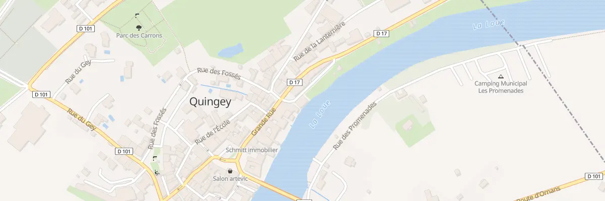 Plan du 2 Rue du Touillon à Quingey