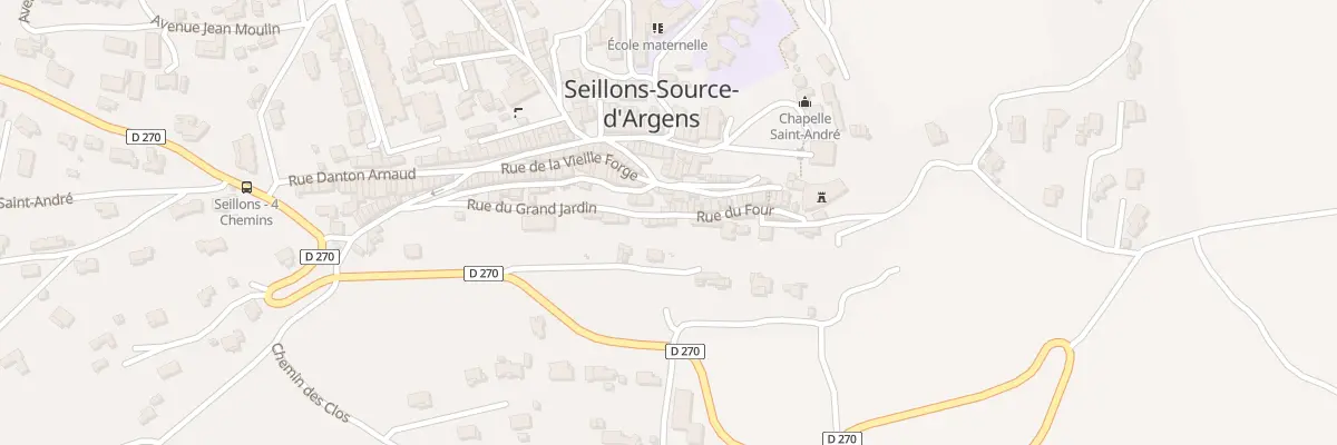 Plan du 172 Rue du four à Seillons-Source-d’Argens