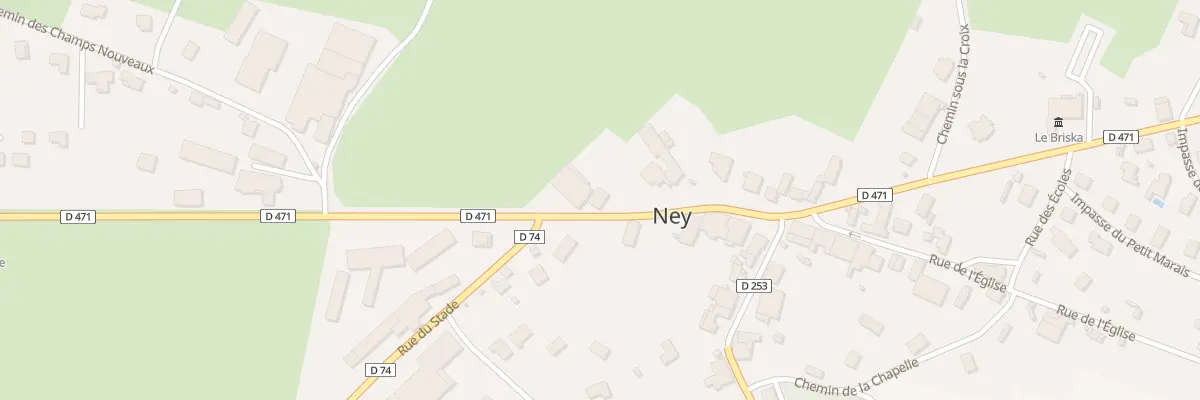 Plan du 168 Rte de Lons-le-Saunier à Ney