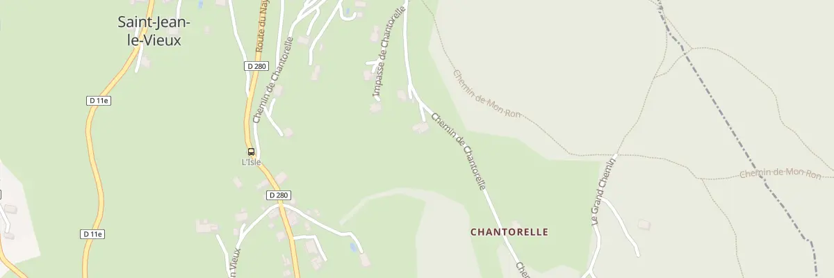 Plan du 660 Che de Chantorelle à Saint-Jean-le-Vieux