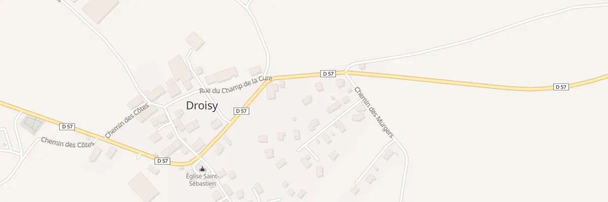 Plan du 216 Rue de la Croix Brochin à Droisy