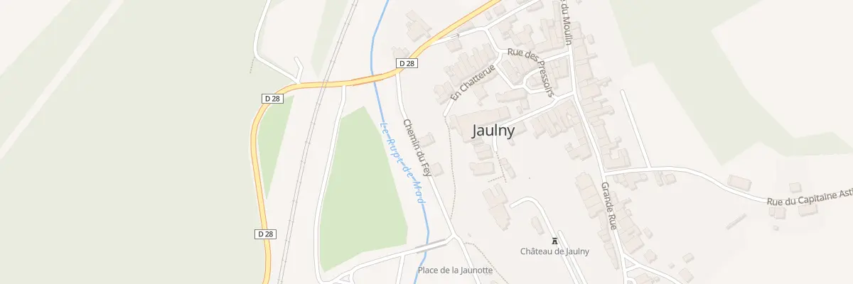 Plan du 1 Che du Fey à Jaulny