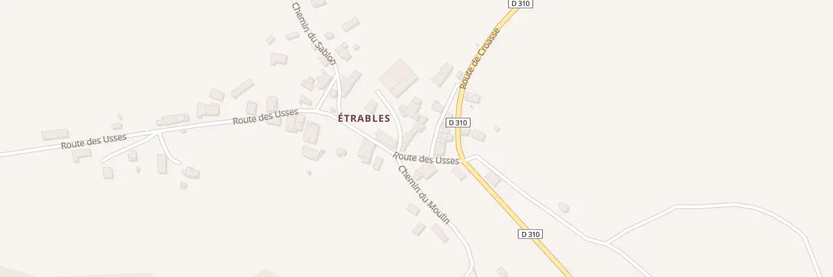 Plan du 68 Rte des Usses à Desingy