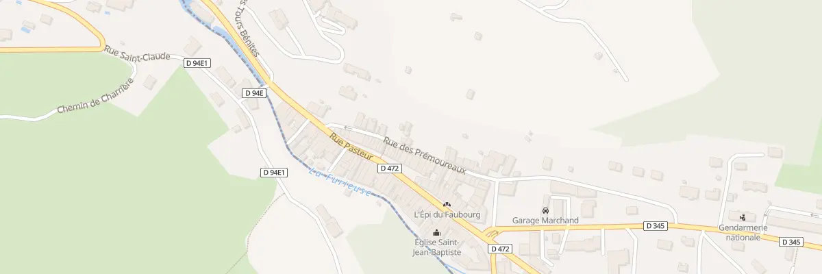 Plan du 9 Rue des Premoureaux à Salins-les-Bains