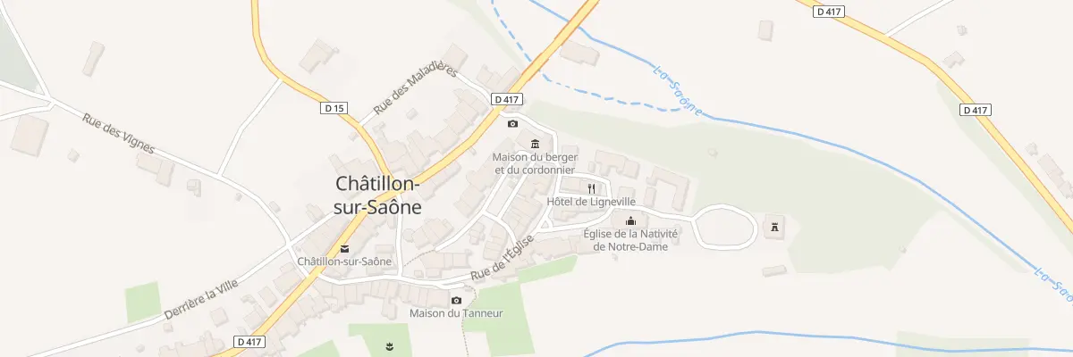 Plan du 7 Rue de l’Eglise à Châtillon-sur-Saône
