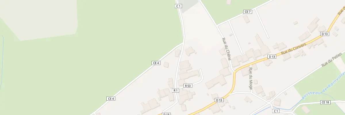 Plan du 157 Rue de la Haute Courte Tille à Rainville
