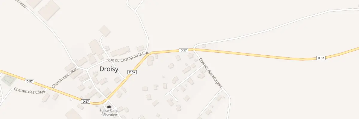 Plan du 218 Rue de la Croix Brochin à Droisy