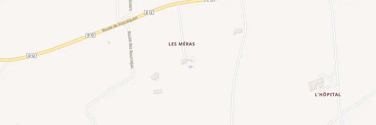 Plan du 5018 Les Meras à Lurs