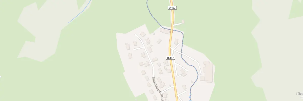 Plan du 12 Rue des Belettes à Bracon
