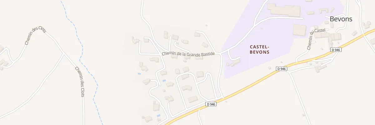 Plan du 201 Che de la Grande Bastide à Bevons