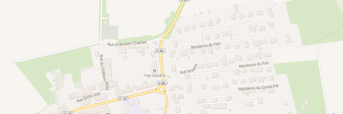 Plan du 22B Rue Honoré de Balzac à Tiercelet
