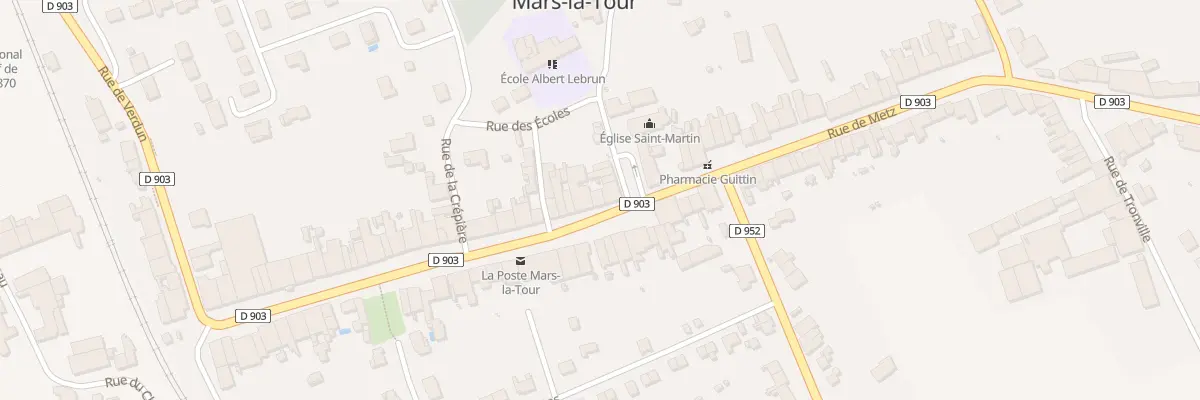 Plan du 8 Rue de Verdun à Mars-la-Tour