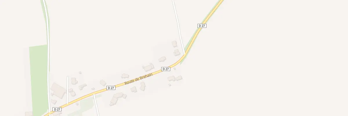 Plan du 3E Rte de Bréhain-la-cour à Bréhain-la-Ville