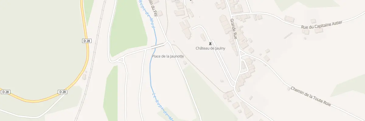 Plan du 3 Che du Fey à Jaulny