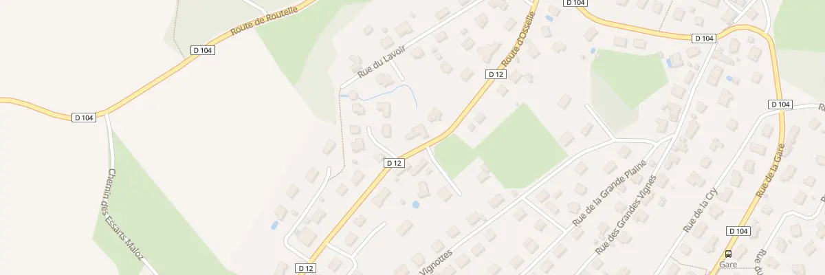 Plan du 14 Rte d’Osselle à Torpes