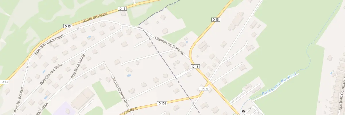Plan du 1 Che de Traverse à Chouzelot