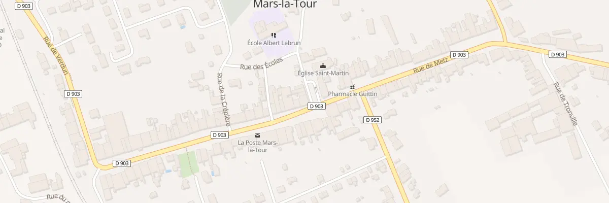 Plan du 2 Pl Jeanne d’Arc à Mars-la-Tour