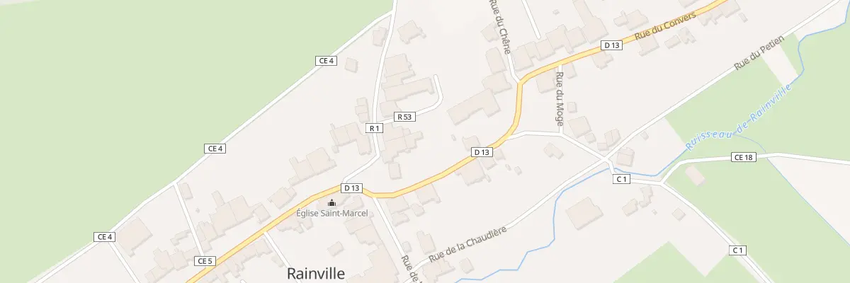 Plan du 26 Rue de la Haute Courte Tille à Rainville