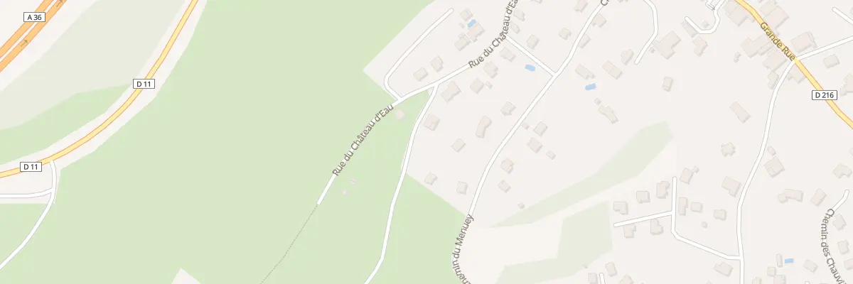 Plan du 1 Che des Grands Champs à Chemaudin et Vaux