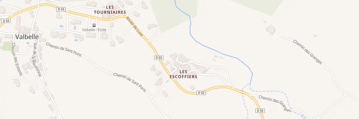 Plan du 7042 Les Escoffiers à Valbelle