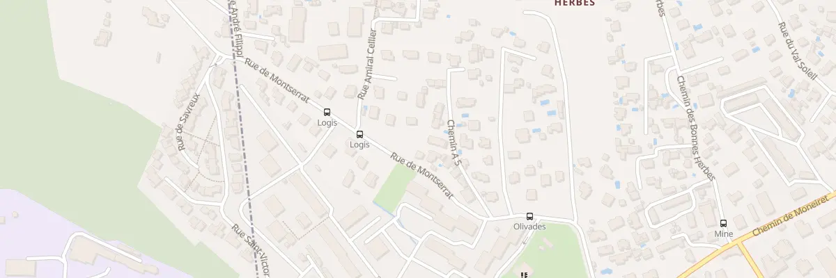 Plan du 360 Rue de Montserrat à Toulon