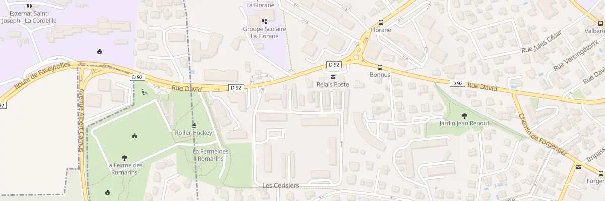 Plan du 611 Rue David à Toulon
