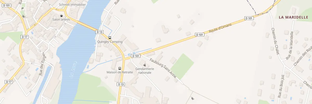 Plan du 4B Rte d’Ornans à Quingey