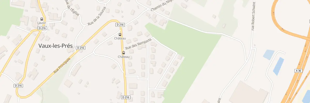 Plan du 1 Rue des Epoux Granvelle à Chemaudin et Vaux