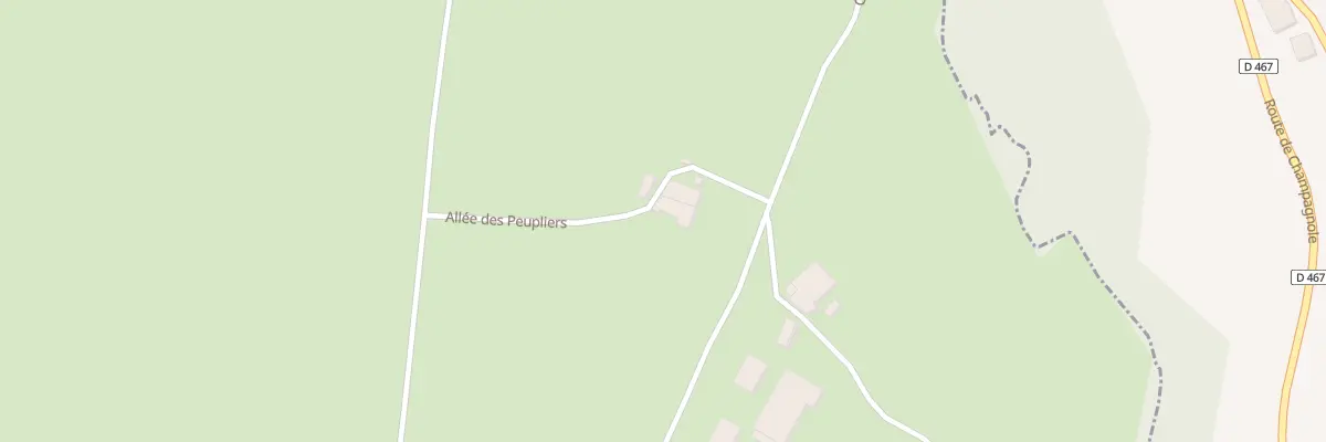 Plan du 3 All des Peupliers à Chaux-Champagny