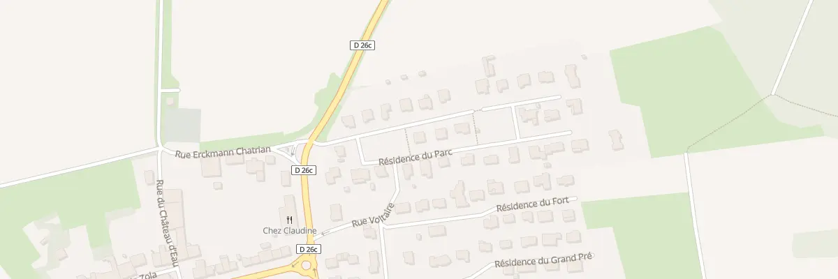 Plan du 18 Res du Parc à Tiercelet