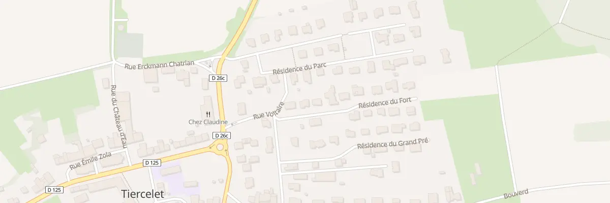 Plan du 2 Res du Fort à Tiercelet