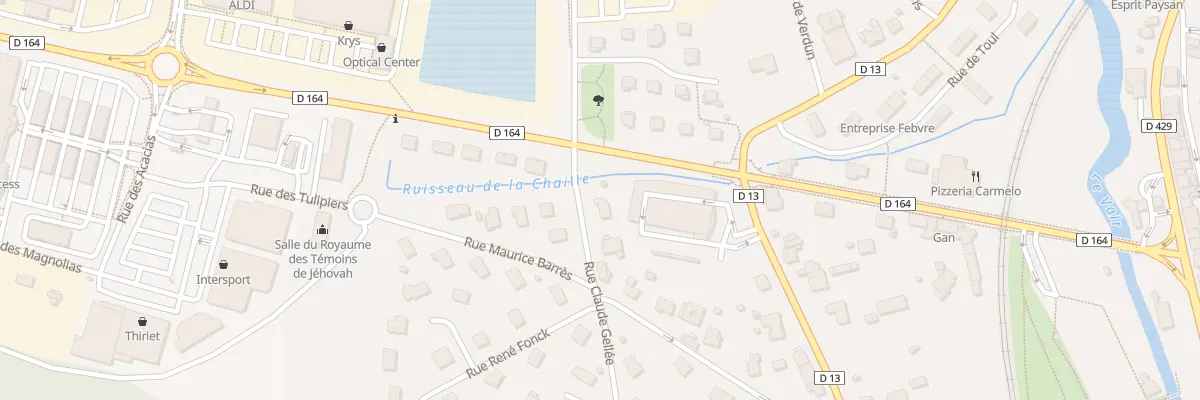 Plan du 47 Rue Claude Gellee à Contrexéville