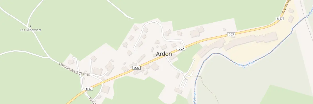 Plan du 5063 Au Village à Ardon