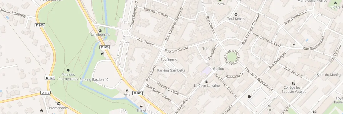 Plan du 19 Rue Gambetta à Toul