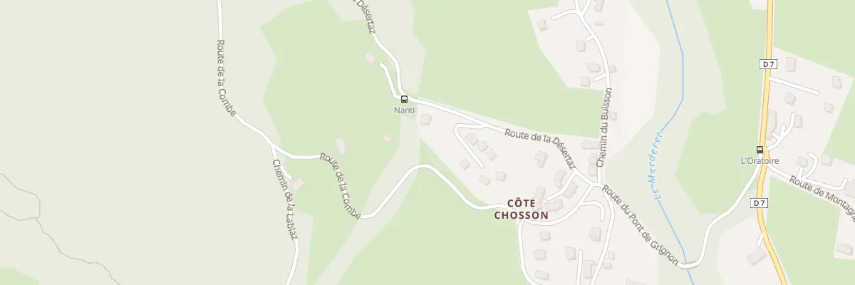 Plan du 2240 Rte de la Desertaz à Saint-Cassin