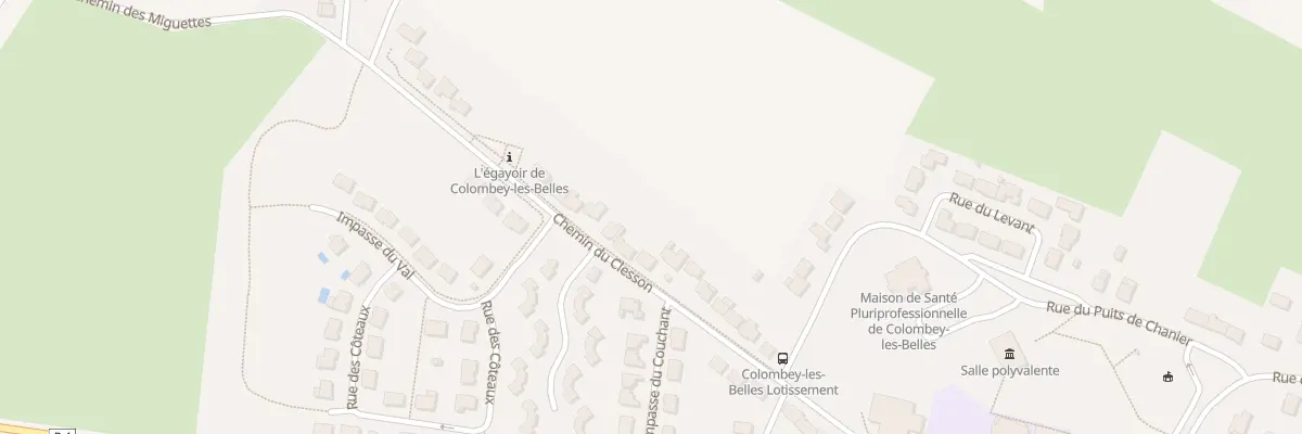 Plan du 20 Che du Clesson à Colombey-les-Belles