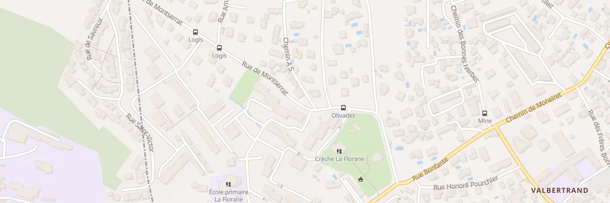 Plan du 234 Rue de Montserrat à Toulon
